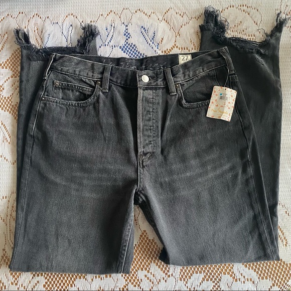 NWT We The Free • Chewed Up Midrise Straight in Rugged Black - Picture 10 of 13